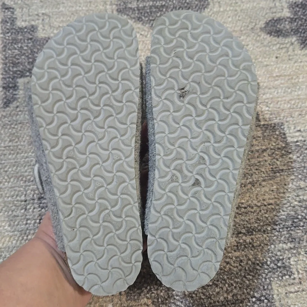 Birkenstock Kids Arizona Rivet Light Gray Wool